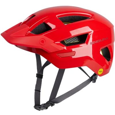 ENDURA Men's Hummvee MIPS Cycling Helmet, Flame Red, One Size ENDURA Men's Hummvee MIPS Cycling Helmet, Flame Red, One Size