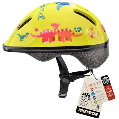 meteor Casco Bicicleta para Niñas y Niños Helmet Infantil de Bici para Ciclismo MTB Road Race Montaña BMX Carretera y Actividad Ciclista Rolerskate Patines meteor Casco Bicicleta para Niñas y Niños Helmet Infantil de Bici para Ciclismo MTB Road Race Montaña BMX Carretera y Actividad Ciclista Rolerskate Patines