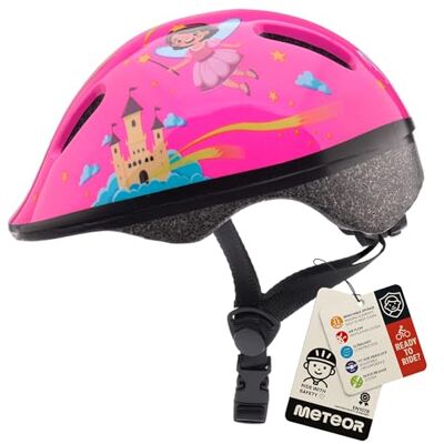 meteor Casco Bicicleta para Niñas y Niños Helmet Infantil de Bici para Ciclismo MTB Road Race Montaña BMX Carretera y Actividad Ciclista Rolerskate Patines meteor Casco Bicicleta para Niñas y Niños Helmet Infantil de Bici para Ciclismo MTB Road Race Montaña BMX Carretera y Actividad Ciclista Rolerskate Patines