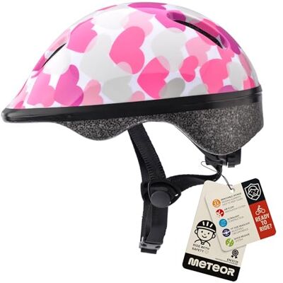 meteor Casco Bicicleta para Niñas y Niños Helmet Infantil de Bici para Ciclismo MTB Road Race Montaña BMX Carretera y Actividad Ciclista Rolerskate Patines meteor Casco Bicicleta para Niñas y Niños Helmet Infantil de Bici para Ciclismo MTB Road Race Montaña BMX Carretera y Actividad Ciclista Rolerskate Patines