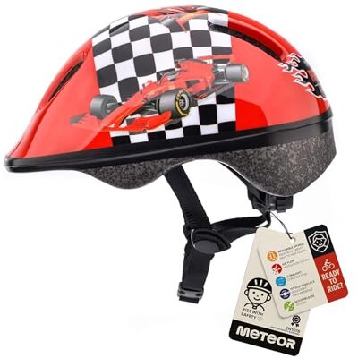 meteor Casco Bicicleta para Niñas y Niños Helmet Infantil de Bici para Ciclismo MTB Road Race Montaña BMX Carretera y Actividad Ciclista Rolerskate Patines meteor Casco Bicicleta para Niñas y Niños Helmet Infantil de Bici para Ciclismo MTB Road Race Montaña BMX Carretera y Actividad Ciclista Rolerskate Patines