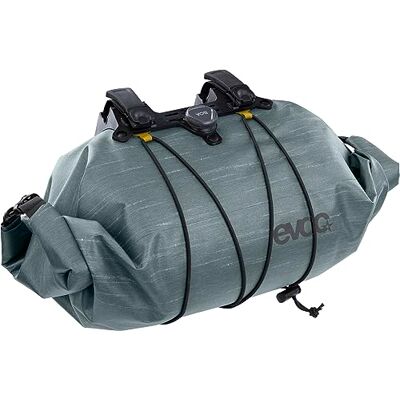 EVOC Handlebar Pack Boa WP 9, Bolsa de Manillar (Apertura Enrollable, Sistema Boa Fit, impresión de Logotipo Reflectante, Volumen: 9l, Peso: 350 g, Dimensiones: 20 x 35 x 20 cm), Acero EVOC Handlebar Pack Boa WP 9, Bolsa de Manillar (Apertura Enrollable, Sistema Boa Fit, impresión de Logotipo Reflectante, Volumen: 9l, Peso: 350 g, Dimensiones: 20 x 35 x 20 cm), Acero