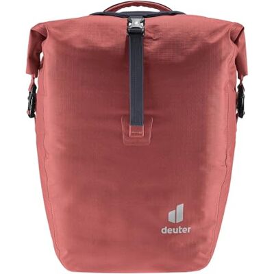 Deuter Weybridge 20+5 Bolsa Impermeable para Rueda Trasera De La Bicicleta, Redwood Deuter Weybridge 20+5 Bolsa Impermeable para Rueda Trasera De La Bicicleta, Redwood