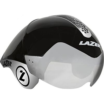 Lazer Wasp Air Tri Bicicleta Casco, Unisex, Wasp Air Tri, Black/Chrome Lazer Wasp Air Tri Bicicleta Casco, Unisex, Wasp Air Tri, Black/Chrome