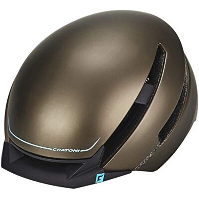 Cratoni C-Loom Bicycle Helmet, Marrón (Brown/Blue Rubber), 57-61 cm Cratoni C-Loom Bicycle Helmet, Marrón (Brown/Blue Rubber), 57-61 cm