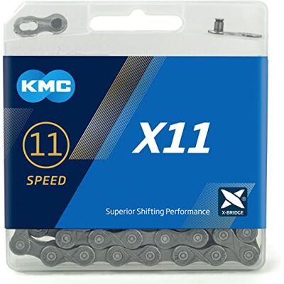 KMC Cadena X11 1/2x11/128 118ESLAB.5.65mm 11V Gris KMC Cadena X11 1/2x11/128 118ESLAB.5.65mm 11V Gris