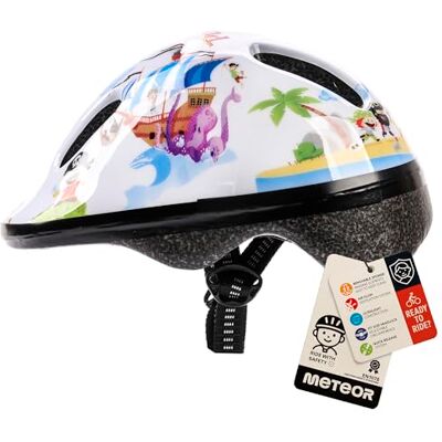 meteor Casco Bicicleta para Niñas y Niños Helmet Infantil de Bici para Ciclismo MTB Road Race Montaña BMX Carretera y Actividad Ciclista Rolerskate Patines meteor Casco Bicicleta para Niñas y Niños Helmet Infantil de Bici para Ciclismo MTB Road Race Montaña BMX Carretera y Actividad Ciclista Rolerskate Patines