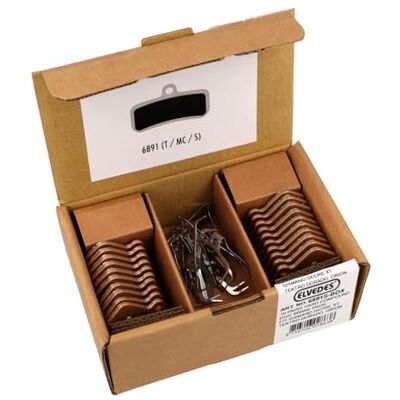 Elvedes 10 Pares de Pastillas de Freno metálico para Shimano BR-M640/810/820/9120, Tektro Dorado 4P/Orion4+2P(for)/Orion 4P a TRP (G-Spec) Quadiem/G-Spec Slate/Slate T4/(E-) Zurich Elvedes 10 Pares de Pastillas de Freno metálico para Shimano BR-M640/810/820/9120, Tektro Dorado 4P/Orion4+2P(for)/Orion 4P a TRP (G-Spec) Quadiem/G-Spec Slate/Slate T4/(E-) Zurich