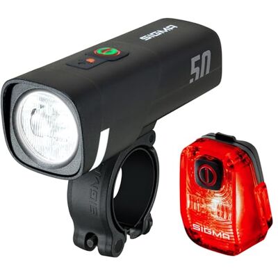 Sigma Kit de iluminación LED para Bicicleta Aura 50 / Hiro 10 con USB-C Sigma Kit de iluminación LED para Bicicleta Aura 50 / Hiro 10 con USB-C