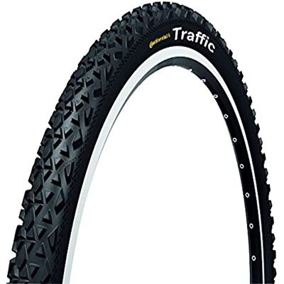 Continental Cubierta para Bicicletas de Ciclismo, tamaño 26 x 1,9, Color Negro Continental Cubierta para Bicicletas de Ciclismo, tamaño 26 x 1,9, Color Negro