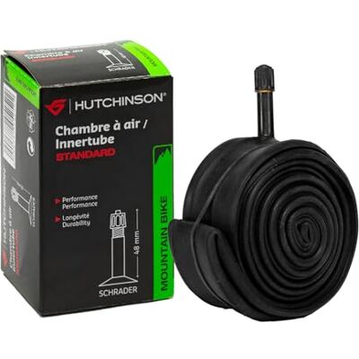 Hutchinson Cámara de aire MTB Estándar Resistencia y Antipinchazos Válvula Schräder Espesor 0,9 mm 48 MM 26 x 1,00-1,25 Hutchinson Cámara de aire MTB Estándar Resistencia y Antipinchazos Válvula Schräder Espesor 0,9 mm 48 MM 26 x 1,00-1,25
