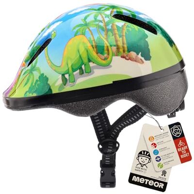meteor Casco Bicicleta para Niñas y Niños Helmet Infantil de Bici para Ciclismo MTB Road Race Montaña BMX Carretera y Actividad Ciclista Rolerskate Patines meteor Casco Bicicleta para Niñas y Niños Helmet Infantil de Bici para Ciclismo MTB Road Race Montaña BMX Carretera y Actividad Ciclista Rolerskate Patines