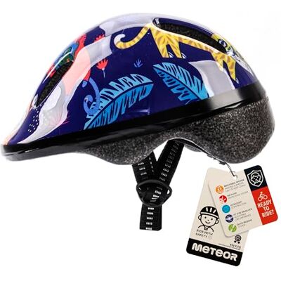 meteor Casco Bicicleta para Niñas y Niños Helmet Infantil de Bici para Ciclismo MTB Road Race Montaña BMX Carretera y Actividad Ciclista Rolerskate Patines meteor Casco Bicicleta para Niñas y Niños Helmet Infantil de Bici para Ciclismo MTB Road Race Montaña BMX Carretera y Actividad Ciclista Rolerskate Patines