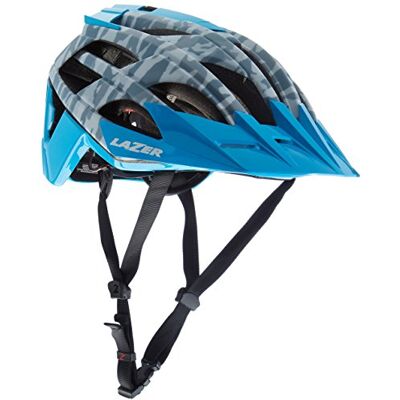 Lazer Oasiz Bicicleta Casco, Todo el año, Unisex, Color Grey Camo Blue, tamaño Large Lazer Oasiz Bicicleta Casco, Todo el año, Unisex, Color Grey Camo Blue, tamaño Large
