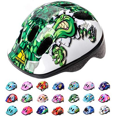 meteor Casco Bicicleta para Niñas y Niños Helmet Infantil de Bici para Ciclismo MTB Road Race Montaña BMX Carretera y Actividad Ciclista Rolerskate Patines meteor Casco Bicicleta para Niñas y Niños Helmet Infantil de Bici para Ciclismo MTB Road Race Montaña BMX Carretera y Actividad Ciclista Rolerskate Patines