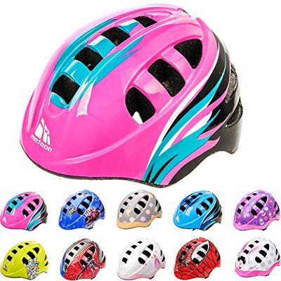 meteor Casco Bicicleta para Niñas y Niños Helmet Infantil de Bici para Ciclismo MTB Road Race Montaña BMX Carretera y Actividad Ciclista Rolerskate Patines meteor Casco Bicicleta para Niñas y Niños Helmet Infantil de Bici para Ciclismo MTB Road Race Montaña BMX Carretera y Actividad Ciclista Rolerskate Patines