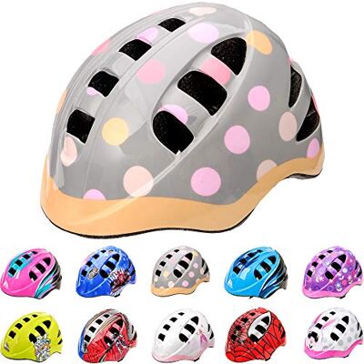 meteor Casco Bicicleta para Niñas y Niños Helmet Infantil de Bici para Ciclismo MTB Road Race Montaña BMX Carretera y Actividad Ciclista Rolerskate Patines meteor Casco Bicicleta para Niñas y Niños Helmet Infantil de Bici para Ciclismo MTB Road Race Montaña BMX Carretera y Actividad Ciclista Rolerskate Patines