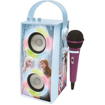 LEXIBOOK Disney Frozen Altavoz portátil Bluetooth con luz y micrófono, Efectos de luz, Karaoke, inalámbrico, USB, Tarjeta SD, batería Recargable, Azul/púrpura, LEXIBOOK Disney Frozen Altavoz portátil Bluetooth con luz y micrófono, Efectos de luz, Karaoke, inalámbrico, USB, Tarjeta SD, batería Recargable, Azul/púrpura,