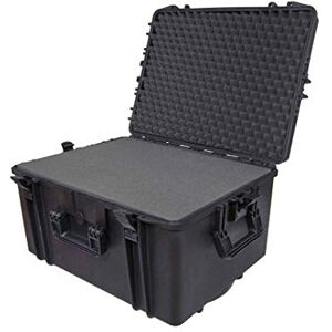 MAX Cases 620H340HDS.079 Negro Maleta hermética con espuma pre-cortada a cubetas de alta densidad dimensiones internas 620 x 460 x 340 mm MAX Cases 620H340HDS.079 Negro Maleta hermética con espuma pre-cortada a cubetas de alta densidad dimensiones internas 620 x 460 x 340 mm