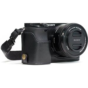 MegaGear MG960 Ever Ready Media Funda para cámara, con Correa, Acceso a la batería, Compatible con Sony Alpha A6300/A6000, Color Negro MegaGear MG960 Ever Ready Media Funda para cámara, con Correa, Acceso a la batería, Compatible con Sony Alpha A6300/A6000, Color Negro