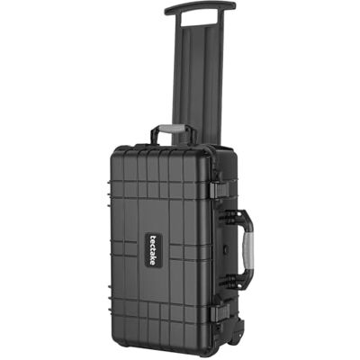 tectake ® Maletín Cámara Vacío con Espuma, Carcasa Rígida, Carro Herramientas a Prueba de Golpes, Caja Herramientas con Ruedas y Asas Telescópicas, Resistente a la Intemperie, 56 x 34,5 x 23 cm tectake ® Maletín Cámara Vacío con Espuma, Carcasa Rígida, Carro Herramientas a Prueba de Golpes, Caja Herramientas con Ruedas y Asas Telescópicas, Resistente a la Intemperie, 56 x 34,5 x 23 cm