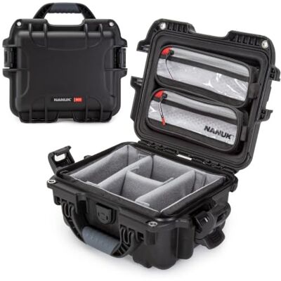 NANUK 905 Pro Photo Kit: Maleta Protectora Ligera e Impermeable con separadores Acolchados y 2 organizadores en la Tapa (31,75 × 25,65 × 15,24 cm). Resistente al Polvo y a los Golpes (Negro) NANUK 905 Pro Photo Kit: Maleta Protectora Ligera e Impermeable con separadores Acolchados y 2 organizadores en la Tapa (31,75 × 25,65 × 15,24 cm). Resistente al Polvo y a los Golpes (Negro)