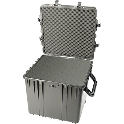 PELI 0370 Maleta Cuadrada Profunda y estanca para Equipos fotográficos y electrónicos, IP67 estanca, 227L de Capacidad, Fabricada en EE.UU., con Espuma Personalizable, Color Negro PELI 0370 Maleta Cuadrada Profunda y estanca para Equipos fotográficos y electrónicos, IP67 estanca, 227L de Capacidad, Fabricada en EE.UU., con Espuma Personalizable, Color Negro