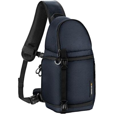 K&F CONCEPT Bolsa para Cámara Sling Camera Bolsa Bandolera Impermeable Antirrobo 10L Foto Mochila Reflex Portátil, Bolsa de Cámara Compatible con DSLR SLR Cámara, Azul K&F CONCEPT Bolsa para Cámara Sling Camera Bolsa Bandolera Impermeable Antirrobo 10L Foto Mochila Reflex Portátil, Bolsa de Cámara Compatible con DSLR SLR Cámara, Azul