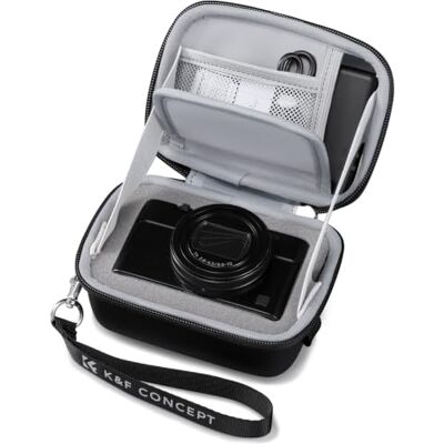 K&F CONCEPT Funda Rígida EVA para Cámara Compacta, Negro K&F CONCEPT Funda Rígida EVA para Cámara Compacta, Negro