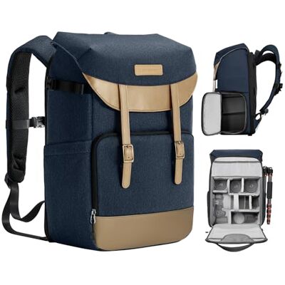 K&F CONCEPT Mochila para cámara Mochila fotográfica Rolltop de 20 L Iterate Nuevos Estilos Mochilas de Tela Resistentes e Impermeables para cámara SLR y computadora portátil de 15,6 Pulgadas K&F CONCEPT Mochila para cámara Mochila fotográfica Rolltop de 20 L Iterate Nuevos Estilos Mochilas de Tela Resistentes e Impermeables para cámara SLR y computadora portátil de 15,6 Pulgadas