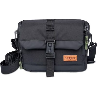 C-Rope Funda para cámara compacta y Resistente al Agua Bolso Bandolera para cámara réflex, cámara de Sistema y cámaras DSLR V3, Negro, Größe M, Bolsillo Adicional C-Rope Funda para cámara compacta y Resistente al Agua Bolso Bandolera para cámara réflex, cámara de Sistema y cámaras DSLR V3, Negro, Größe M, Bolsillo Adicional