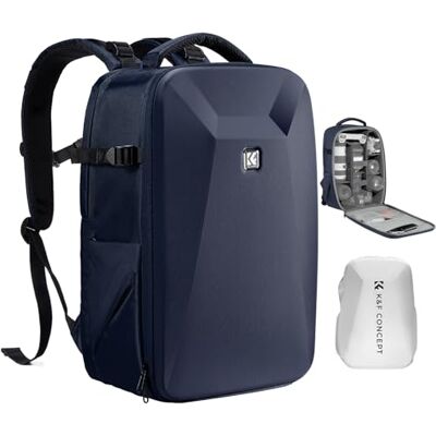 K&F CONCEPT Mochila para cámara Bolsa Impermeable a Prueba de Golpes con Compartimento para portátil de 16" Funda rígida para cámara DSLR/SLR/Mirrorless(Azul marino) K&F CONCEPT Mochila para cámara Bolsa Impermeable a Prueba de Golpes con Compartimento para portátil de 16" Funda rígida para cámara DSLR/SLR/Mirrorless(Azul marino)