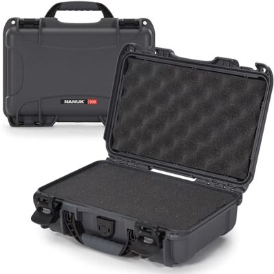 NANUK 909 Maleta Protectora estanca de Resina NK-7 con Interior de Espuma Personalizable (32 x 22,9 x 11,2 cm) (Grafito) NANUK 909 Maleta Protectora estanca de Resina NK-7 con Interior de Espuma Personalizable (32 x 22,9 x 11,2 cm) (Grafito)