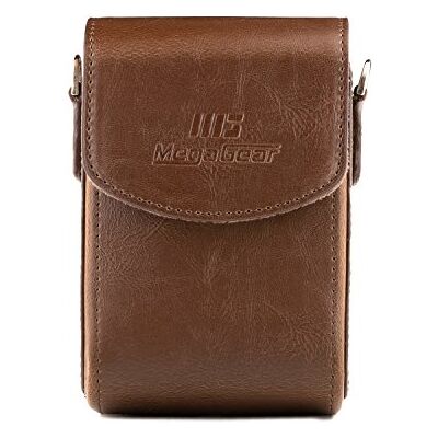 MegaGear Funda de Piel para cámara Samsung WB350F (con Correa, Piel), Color marrón Oscuro MegaGear Funda de Piel para cámara Samsung WB350F (con Correa, Piel), Color marrón Oscuro