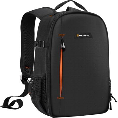 K&F CONCEPT Mochila compacta resistente a salpicaduras para cámara Compartimento laptop. Apertura 180°. Ligera. Compatible con Canon, Nikon, Sony, Olympus y SLR/DSLR. K&F CONCEPT Mochila compacta resistente a salpicaduras para cámara Compartimento laptop. Apertura 180°. Ligera. Compatible con Canon, Nikon, Sony, Olympus y SLR/DSLR.