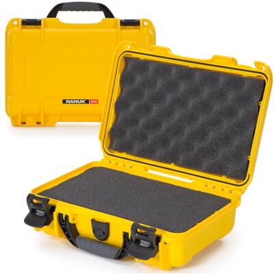 NANUK 909 Maleta Protectora estanca de Resina NK-7 con Interior de Espuma Personalizable (32 x 22,9 x 11,2 cm) (Amarillo) NANUK 909 Maleta Protectora estanca de Resina NK-7 con Interior de Espuma Personalizable (32 x 22,9 x 11,2 cm) (Amarillo)
