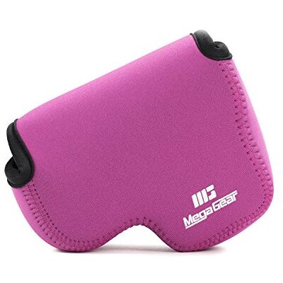 MegaGear Funda de Neopreno con mosquetón para cámara Nikon Coolpix L340, Color Rosa MegaGear Funda de Neopreno con mosquetón para cámara Nikon Coolpix L340, Color Rosa