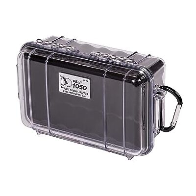 PELI Best Price Square Micro Case 1050 Clear/Black Liner 1050 Clear/Black by PELI Best Price Square Micro Case 1050 Clear/Black Liner 1050 Clear/Black by