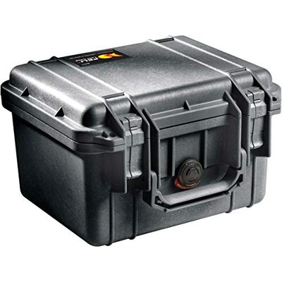 PELI 1300 Maleta Profesional Resistente a Los Impactos para Equipos Fotográficos Y Electrónicos, IP67 Estanca, 6L de Capacidad, Fabricada en EEUU, Sin Espuma Personalizable, Color Negro PELI 1300 Maleta Profesional Resistente a Los Impactos para Equipos Fotográficos Y Electrónicos, IP67 Estanca, 6L de Capacidad, Fabricada en EEUU, Sin Espuma Personalizable, Color Negro