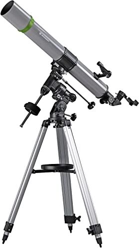 Bresser 90/900 EQ3 TELESCOPIO ASTRONOMICO, Negro/Gris