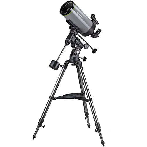 Bresser Telescopio  Space Explorer MC 127/1900 con Montura EQ-3, telescopio Reflector Maksutov-Cassegrain para Principiantes, Distancia Focal Larga, Adaptador para Smartphone, trípode y Accesorios