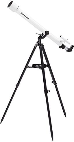 Bresser Classic 60/900 AZ Telescopio Refractor con Accesorios, Color Blanco