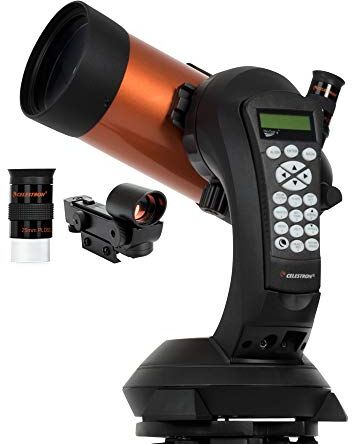 Celestron 11049 Telescopio computarizado NexStar 4SE Maskutov-Cassegrain con montaje totalmente automatizado, tecnología SkyAlign y revestimiento XLT, negro/naranja