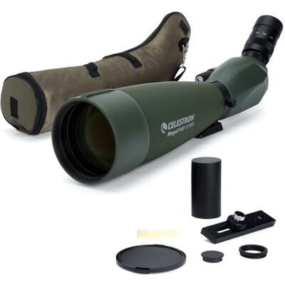 Celestron 52306 Regal M2 22-67x100 mm, telescopio terrestre con zoom angular ED, óptica multicapa, cristal de prisma BaK-4, cuerpo ligero de aleación de magnesio y funda de transporte acolchada, verde Celestron 52306 Regal M2 22-67x100 mm, telescopio terrestre con zoom angular ED, óptica multicapa, cristal de prisma BaK-4, cuerpo ligero de aleación de magnesio y funda de transporte acolchada, verde