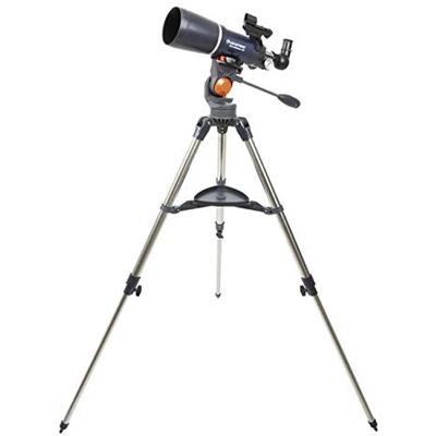 Celestron 21082 AstroMaster 80AZ Telescopio Refractor, Longitud de Tubo de 28 Pulgadas, relación Focal f/5, Azul/Negro Celestron 21082 AstroMaster 80AZ Telescopio Refractor, Longitud de Tubo de 28 Pulgadas, relación Focal f/5, Azul/Negro