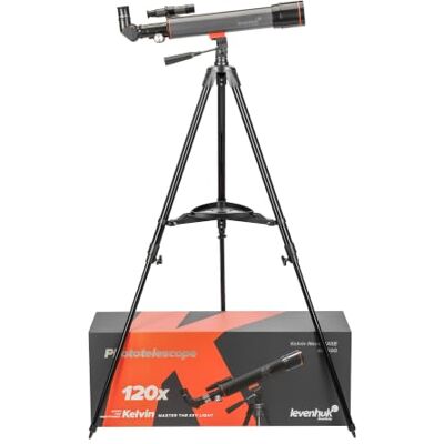 Levenhuk Kelvin Nova Base 60/500 Fototelescopio, Telescopio Smartphone, Catalejo, Montura Altacimutal, Lente Barlow 3X, Trípode Ajustable, Disparador Bluetooth Incluido, para Astrofotografía Levenhuk Kelvin Nova Base 60/500 Fototelescopio, Telescopio Smartphone, Catalejo, Montura Altacimutal, Lente Barlow 3X, Trípode Ajustable, Disparador Bluetooth Incluido, para Astrofotografía