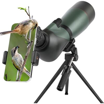BOSSDUN telescopio terrestre, Hunting Spotter Scope para Disparar a los Objetivos, Telescopios-A Prueba de Agua con Prisma BAK4 Trípode Adaptador de teléfono Bolsa de Transporte (GN0043-70G) BOSSDUN telescopio terrestre, Hunting Spotter Scope para Disparar a los Objetivos, Telescopios-A Prueba de Agua con Prisma BAK4 Trípode Adaptador de teléfono Bolsa de Transporte (GN0043-70G)