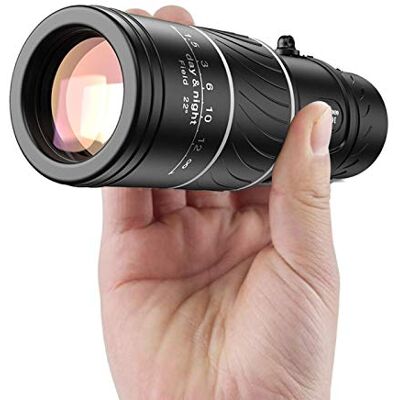AWSX Telescopio Monocular Profesional 16X52 Mini Catalejo Monocular De Largo Alcance LLL Visión Nocturna para Acampar De Vacaciones Turísticas AWSX Telescopio Monocular Profesional 16X52 Mini Catalejo Monocular De Largo Alcance LLL Visión Nocturna para Acampar De Vacaciones Turísticas
