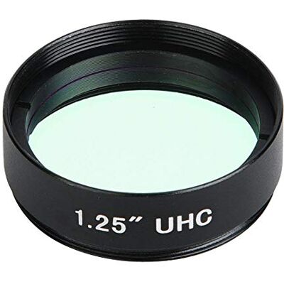 Bewinner 1.25 Pulgadas 31.7mm Filtro UHC Lente de inhibición de la contaminación lumínica para telescopio astronómico Lente Ocular monocular Hilo estándar de Aluminio Completo para Ocular Optics Bewinner 1.25 Pulgadas 31.7mm Filtro UHC Lente de inhibición de la contaminación lumínica para telescopio astronómico Lente Ocular monocular Hilo estándar de Aluminio Completo para Ocular Optics