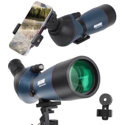 BOSSDUN Catalejo telescópico, telescopio ultra HD 25-75X70, enfoque dual ED, catalejo resistente al agua con lente FMC-prisma BAK4 con estuche de transporte y trípode para tiro al blanco, caza, observación de BOSSDUN Catalejo telescópico, telescopio ultra HD 25-75X70, enfoque dual ED, catalejo resistente al agua con lente FMC-prisma BAK4 con estuche de transporte y trípode para tiro al blanco, caza, observación de